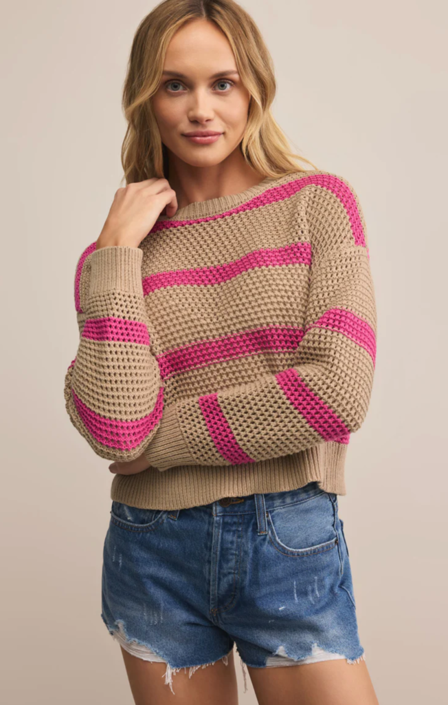 Z SUPPLY BROADBEACH STRIPED SWEATER