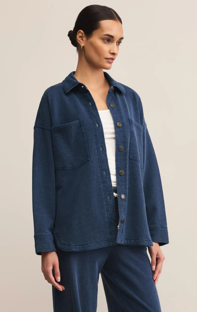 Z SUPPLY ALL DAY KNIT DENIM JACKET
