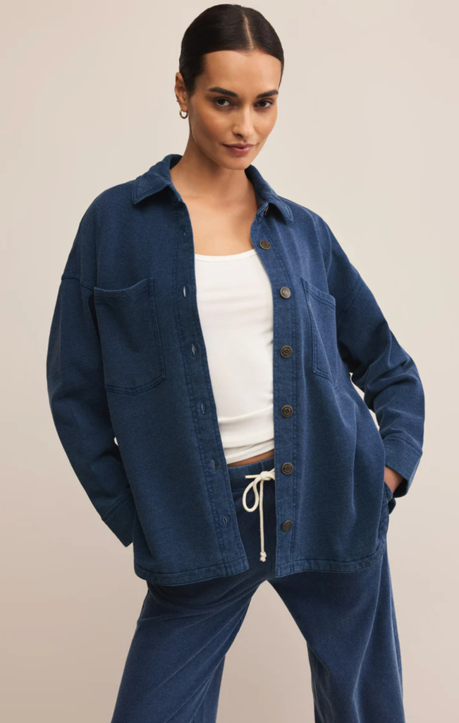 Z SUPPLY ALL DAY KNIT DENIM JACKET