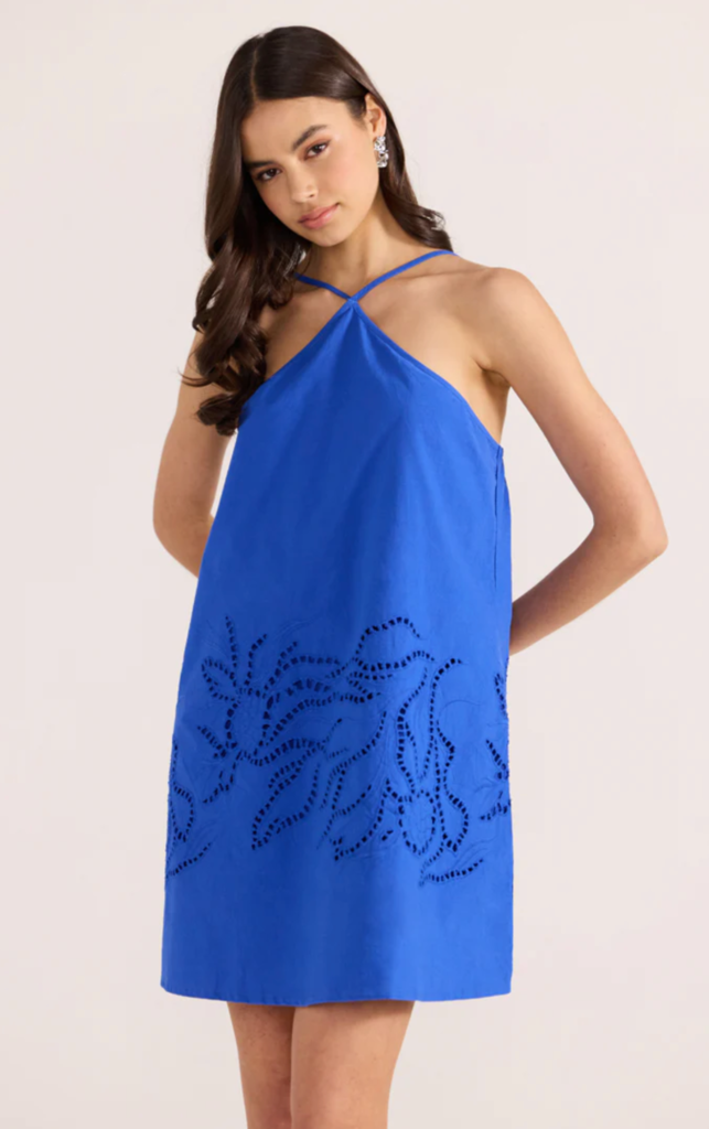 MINKPINK DARLA BRODERIE MINI DRESS
