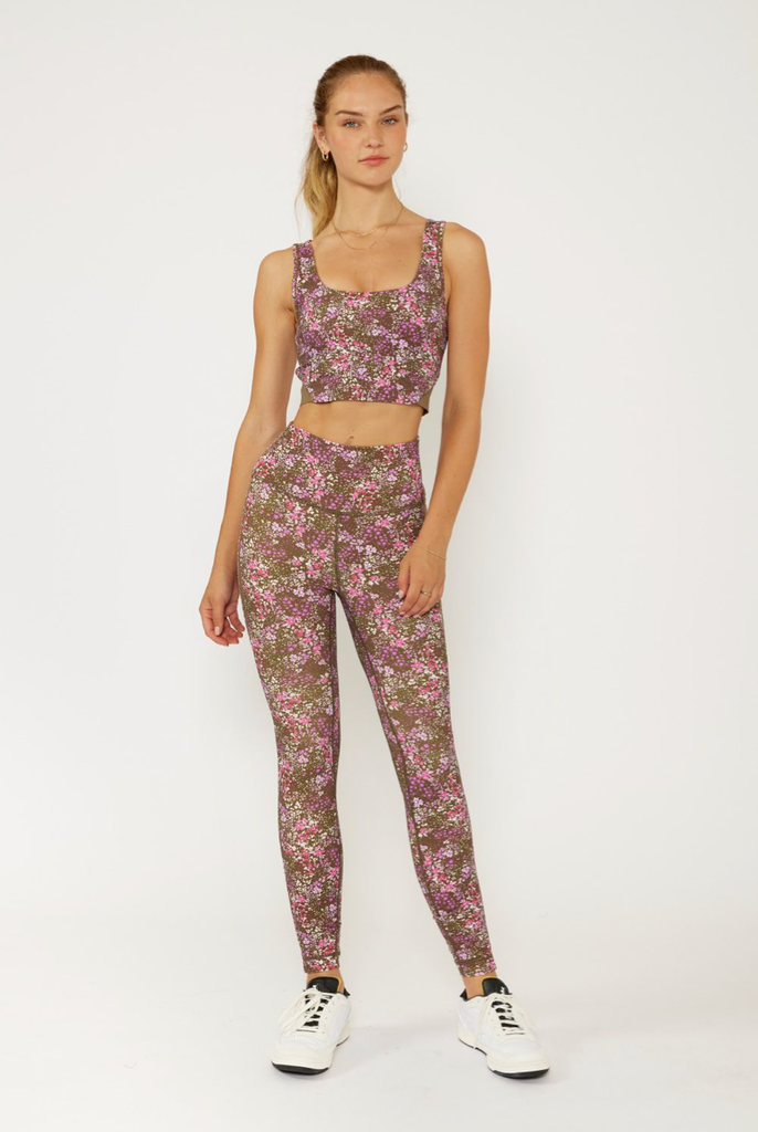 CREAM YOGA HANA 7/8 SIDE STRIPE LEGGING