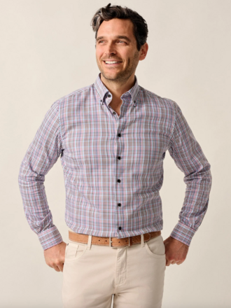JOHNNIE-O Natural Performance Button Down Shirt - Adelson