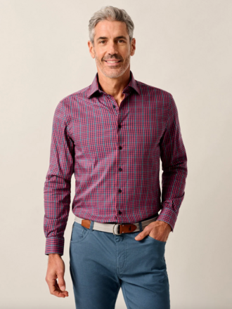 JOHNNIE-O Natural Performance Button Down Shirt - Kenney