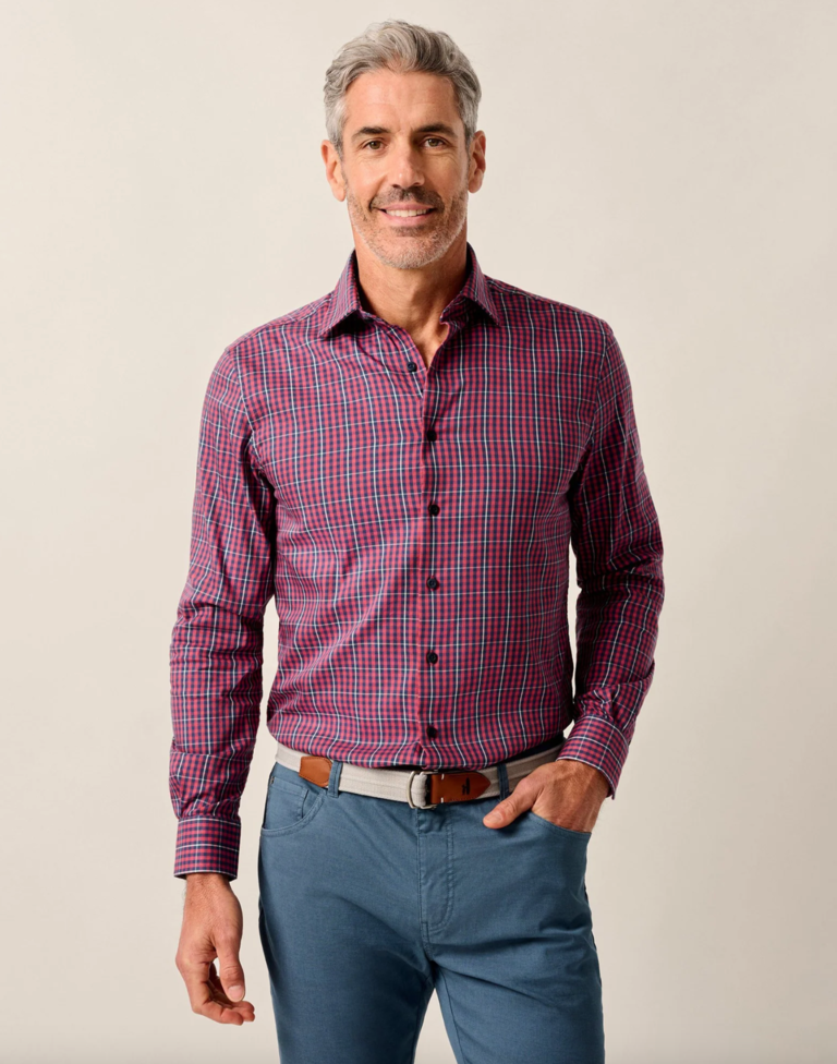 JOHNNIE-O Natural Performance Button Down Shirt - Kenney