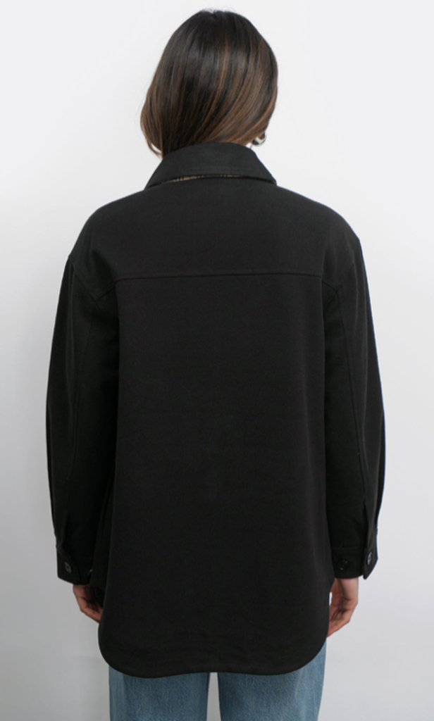 ALY GLENPLAID COZY SOFT SHIRT JACKET