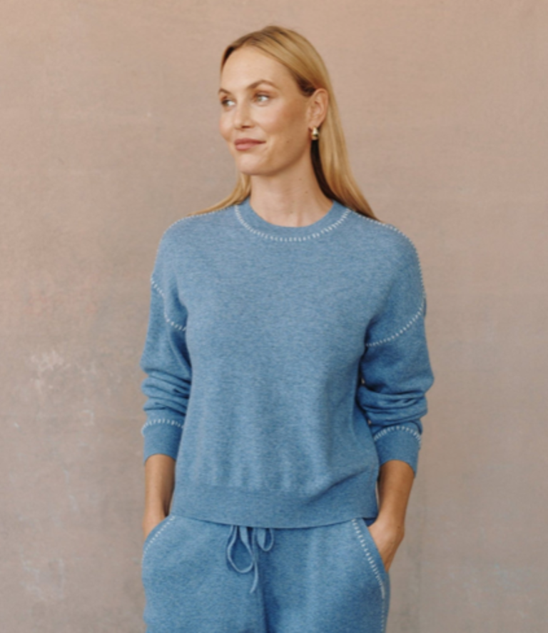 BELLA DAHL WHIP STITCH STRAIGHT LEG PANT