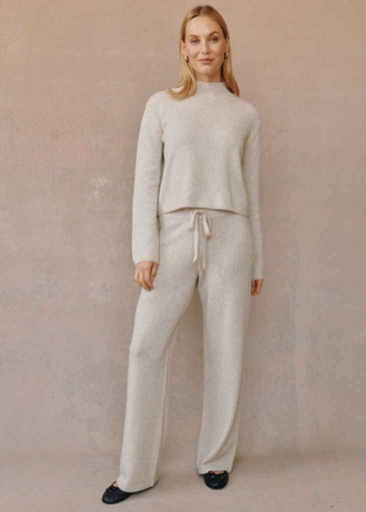 BELLA DAHL MOCK NECK SWEATER