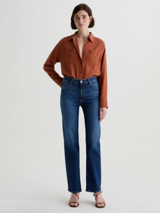 AG JEANS BRINLEY MID-RISE STRAIGHT