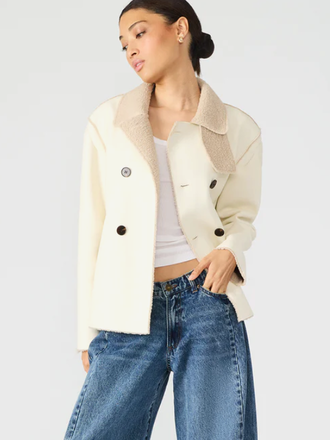 STEVE MADDEN LIV COAT CREAM