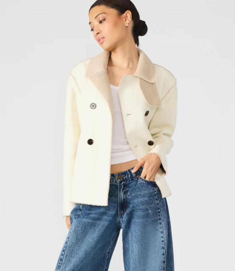 STEVE MADDEN LIV COAT CREAM