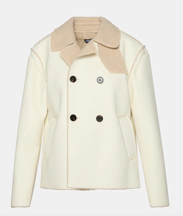 STEVE MADDEN LIV COAT CREAM