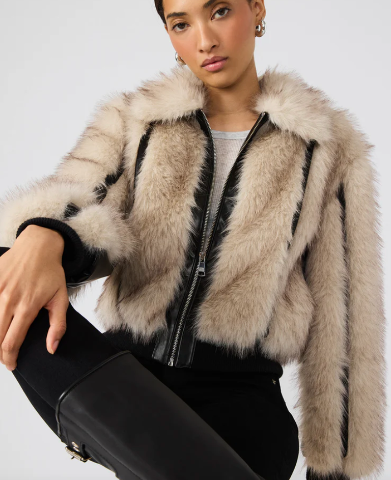 STEVE MADDEN CHARMAINE JACKET NATURAL