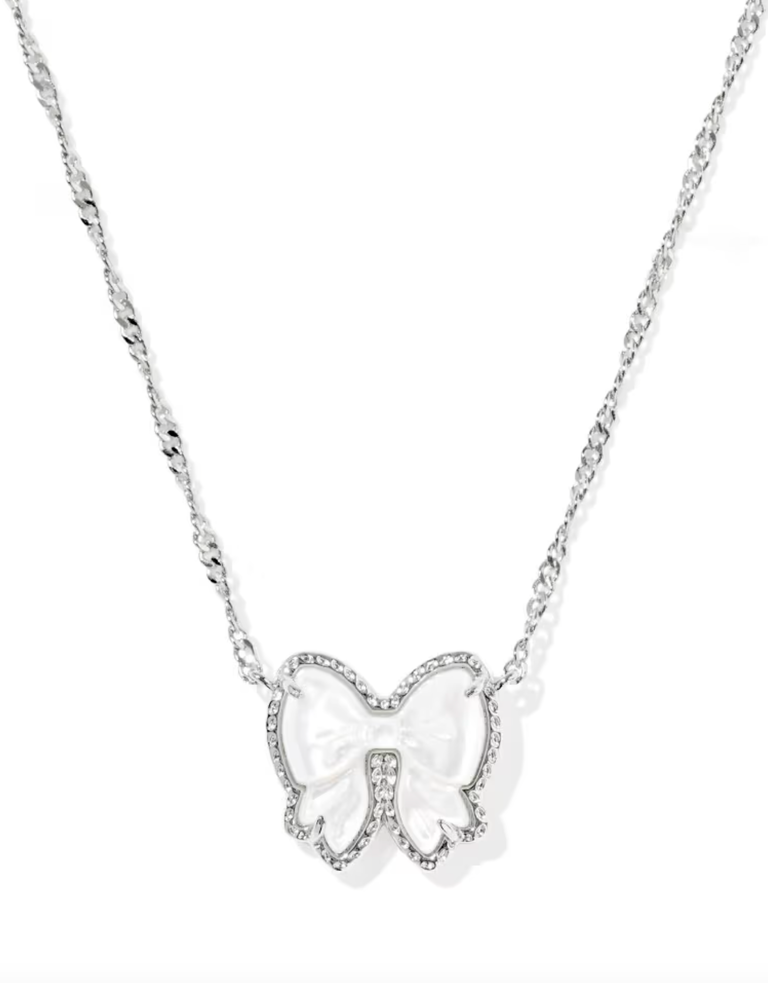 HALEY BOW SHORT PENDANT NECKLACE