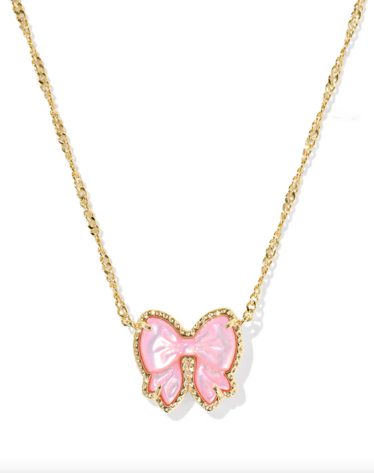 HALEY BOW SHORT PENDANT NECKLACE