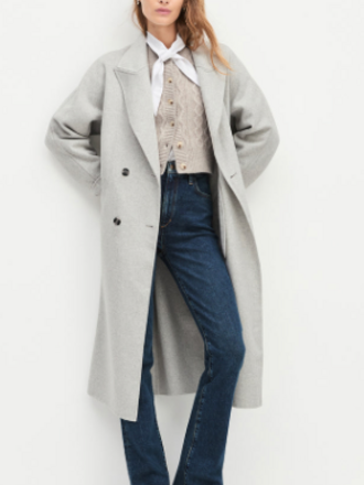 FAVORITE DAUGHTER THE LUCA COAT LIGHT GRAY