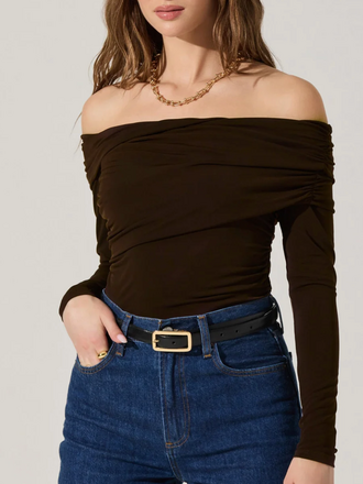 ASTR DATIA TOP BROWN