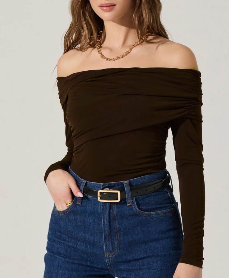 ASTR DATIA TOP BROWN