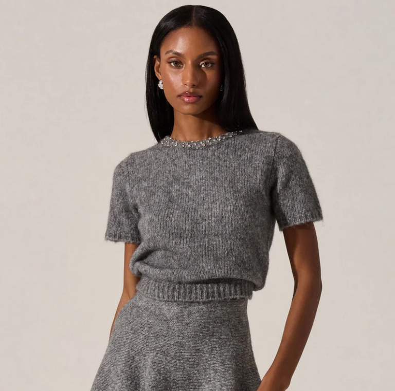 ASTR MALVIE SWEATER GREY