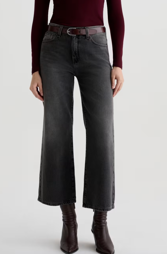AG JEANS SAIGE WIDE LEG CROP OVERNIGHT