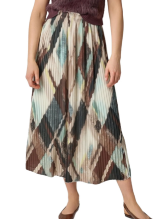 PLEATED MAXI SKIRT