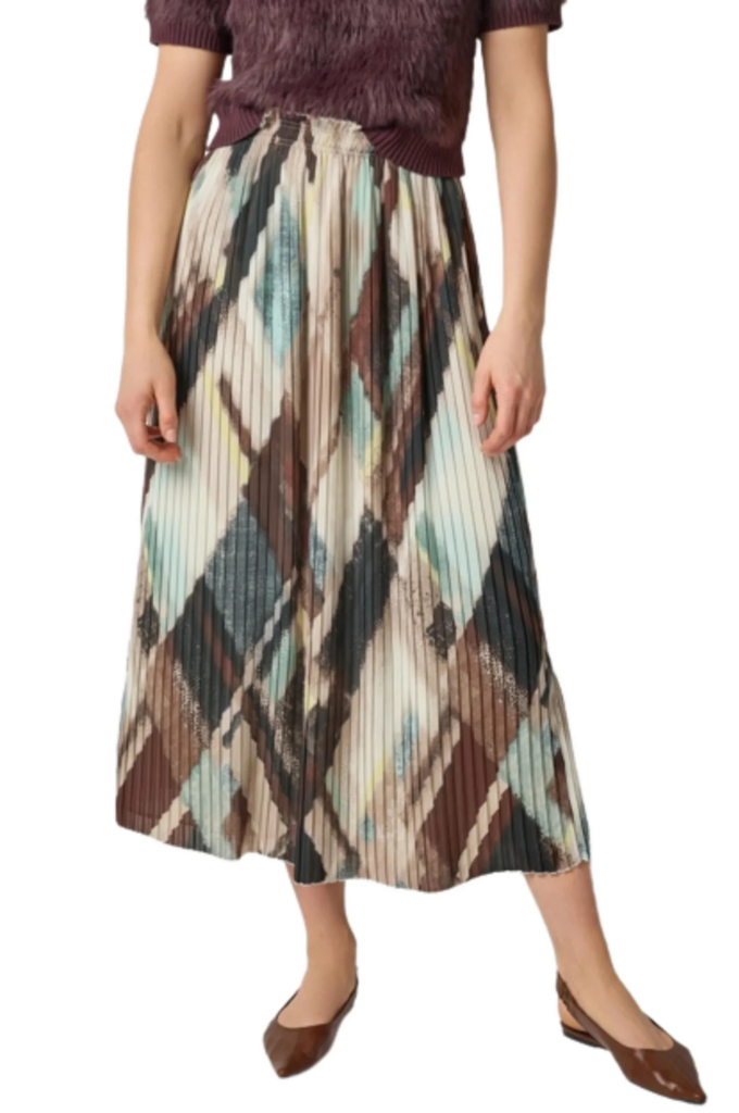 PLEATED MAXI SKIRT