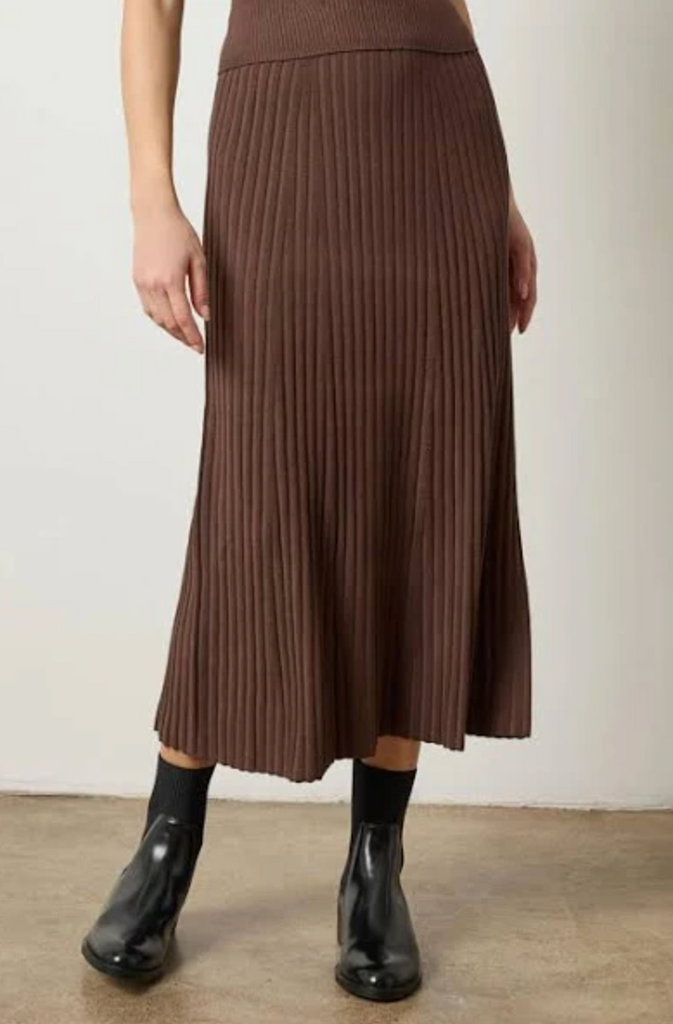 FLARED KNIT SKIRT
