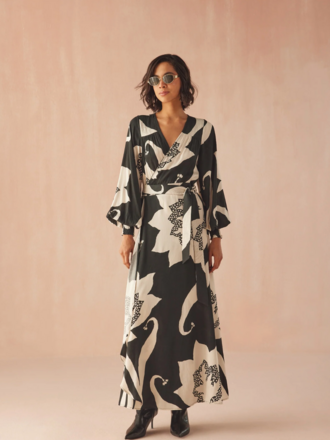 OMIKA LORELEI WRAP DRESS