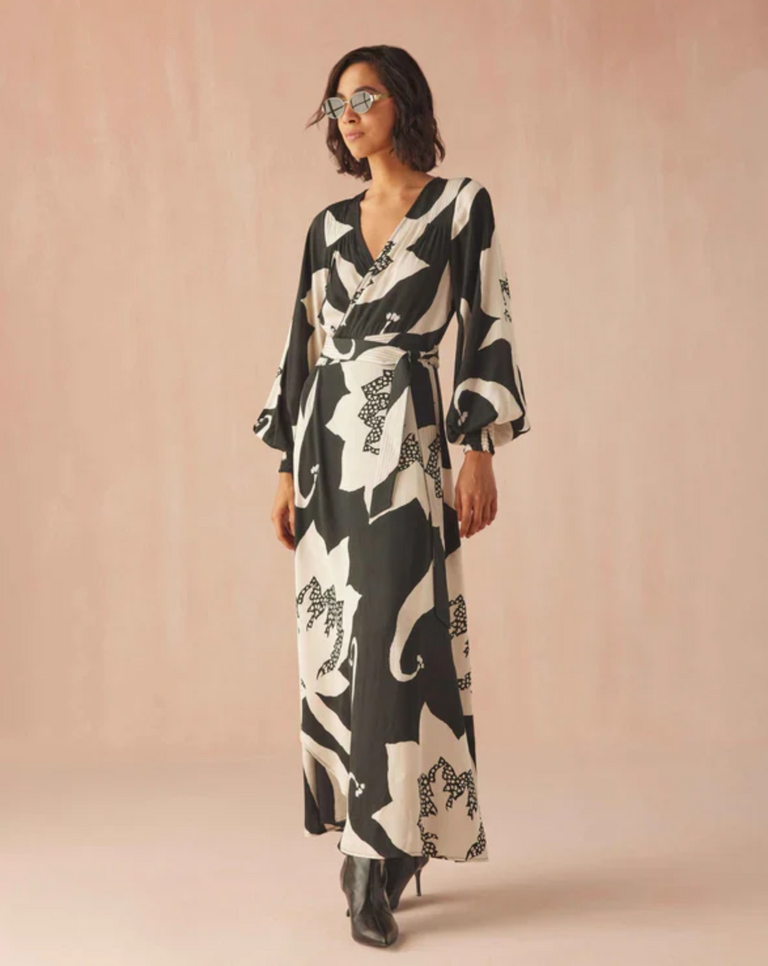 OMIKA LORELEI WRAP DRESS