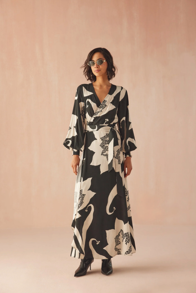 OMIKA LORELEI WRAP DRESS