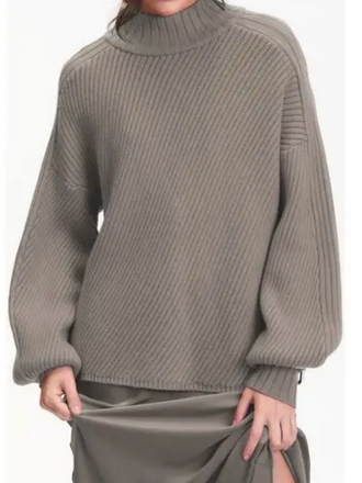 DÈLUC NELSON TURTLE NECK SWEATER MELANGE MILK