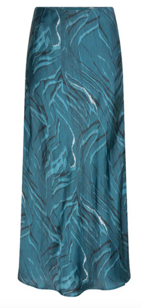 ESQUALO CRYSTAL WAVES PRINT SKIRT