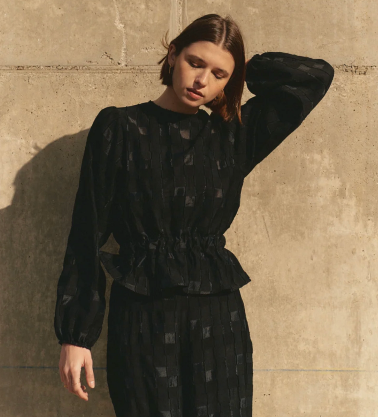 MUS & BOMBON MANHATTAN BLOUSE BLACK