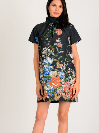 RORY DRESS BLACK MULTI