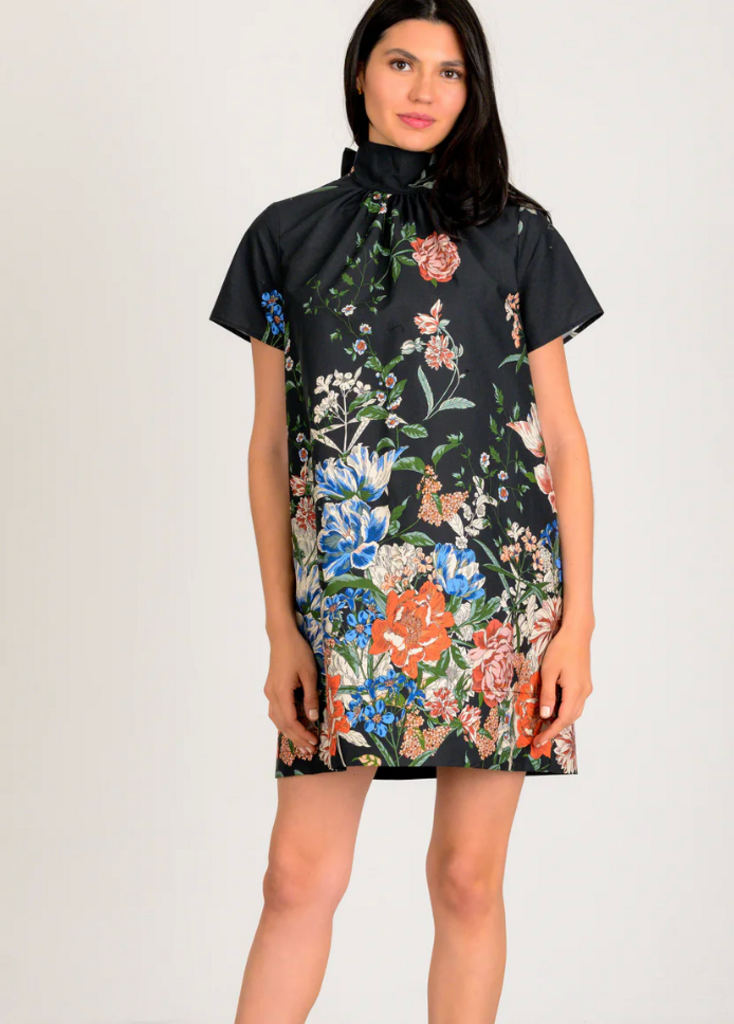 RORY DRESS BLACK MULTI