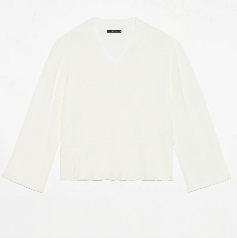 DÈLUC ASCLEPIAS VNECK SWEATER
