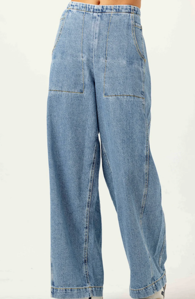 DENIM PORTER PANTS LIGHT WASH