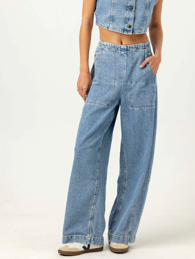 DENIM PORTER PANTS LIGHT WASH