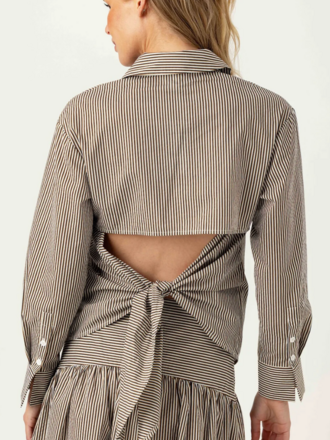 STRIPED ASTER SHIRT UMBER