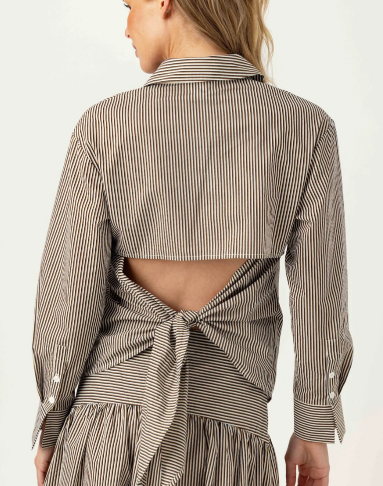 STRIPED ASTER SHIRT UMBER