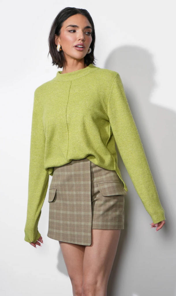 LUCIA RIB PULLOVER SWEATER TOP