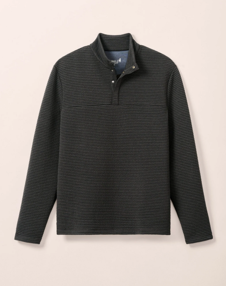 JOHNNIE-O BENJY HEATHERED HENLEY PULLOVER
