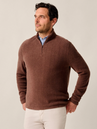 JOHNNIE-O DION SHERPA 1/4 ZIP PULLOVER