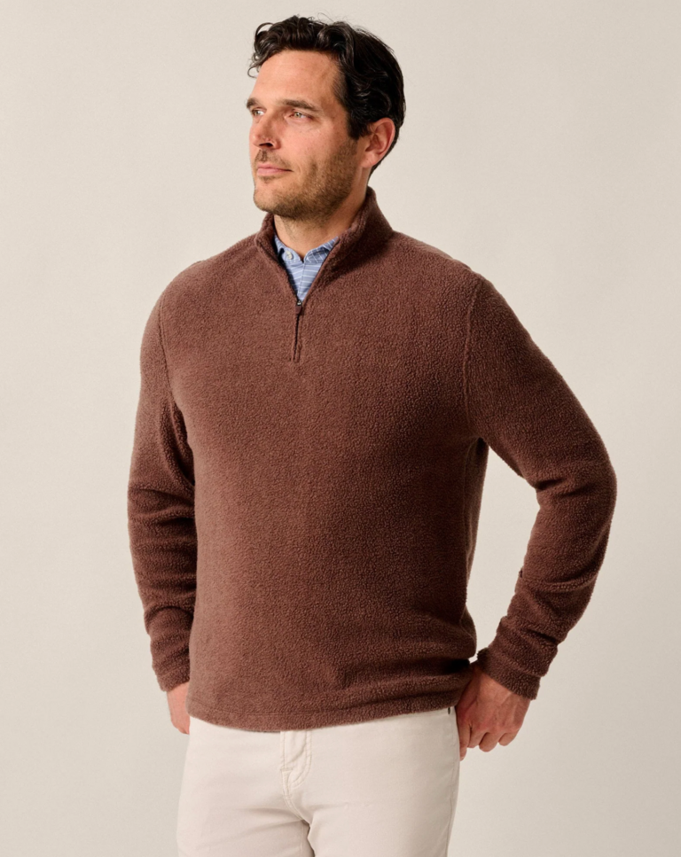 JOHNNIE-O DION SHERPA 1/4 ZIP PULLOVER