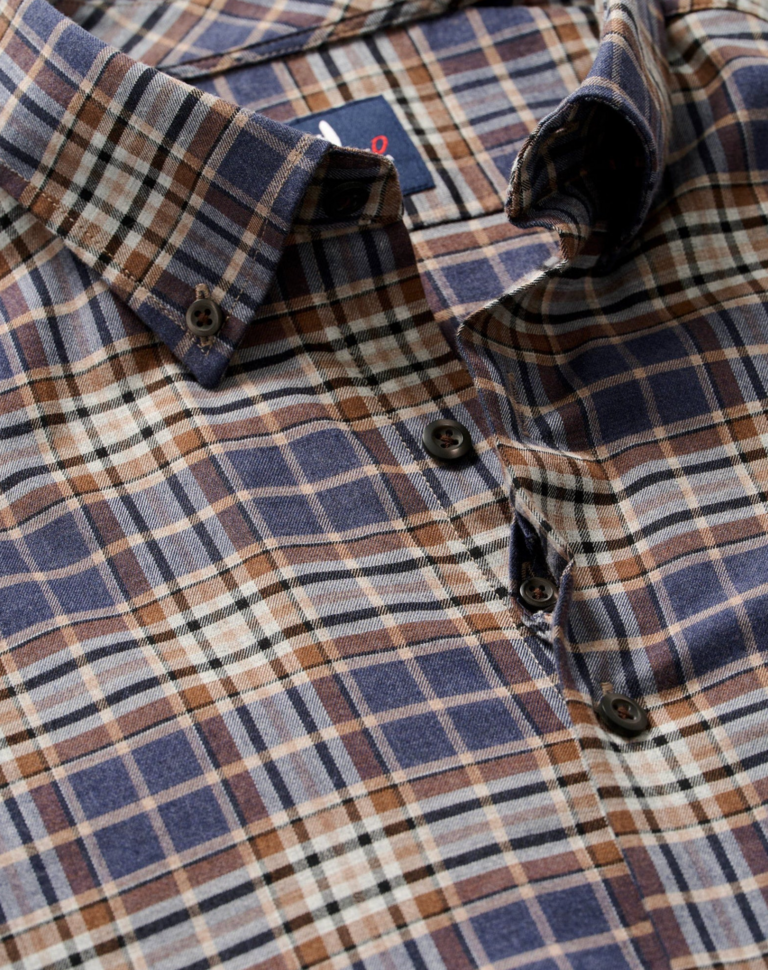 JOHNNIE-O PERFORMANCE FLANNEL BUTTON DOWN SHIRT - KAMPER