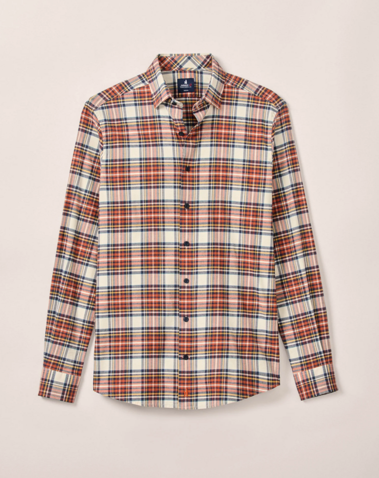 JOHNNIE-O PERFORMANCE FLANNEL BUTTON DOWN SHIRT - KNICK
