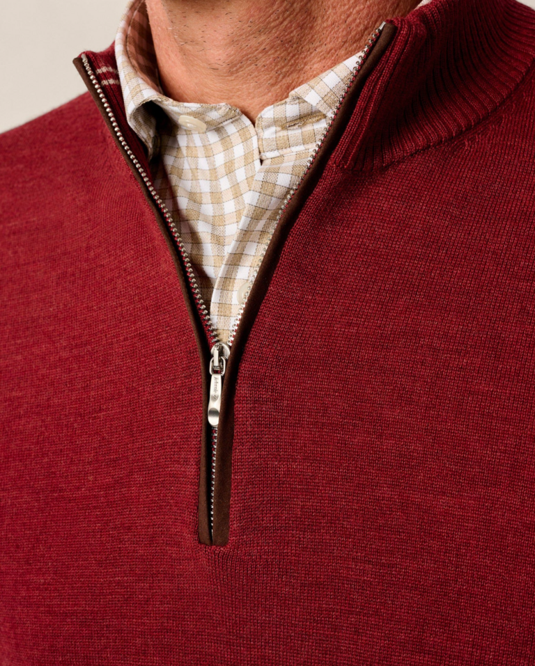 JOHNNIE-O RAYNOR MERINO 1/4 ZIP SWEATER
