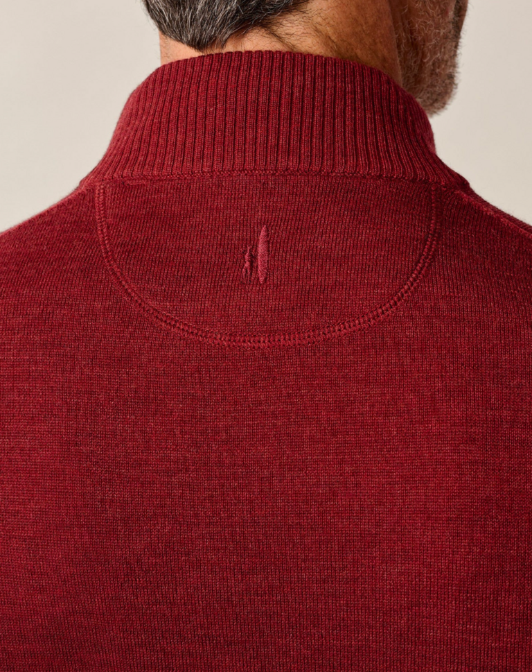JOHNNIE-O RAYNOR MERINO 1/4 ZIP SWEATER