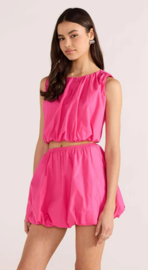 MINKPINK CELESTIA BUBBLE CROP TOP