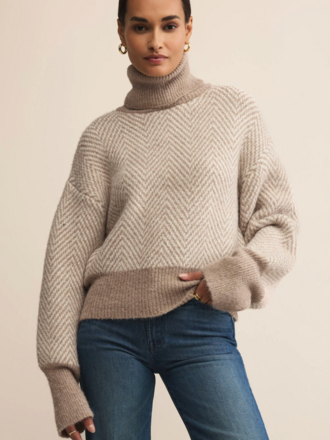 Z SUPPLY BALKAN FUNNEL NECK SWEATER