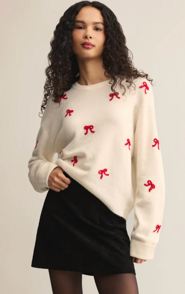 Z SUPPLY TIE THE RIBBON SWEATER